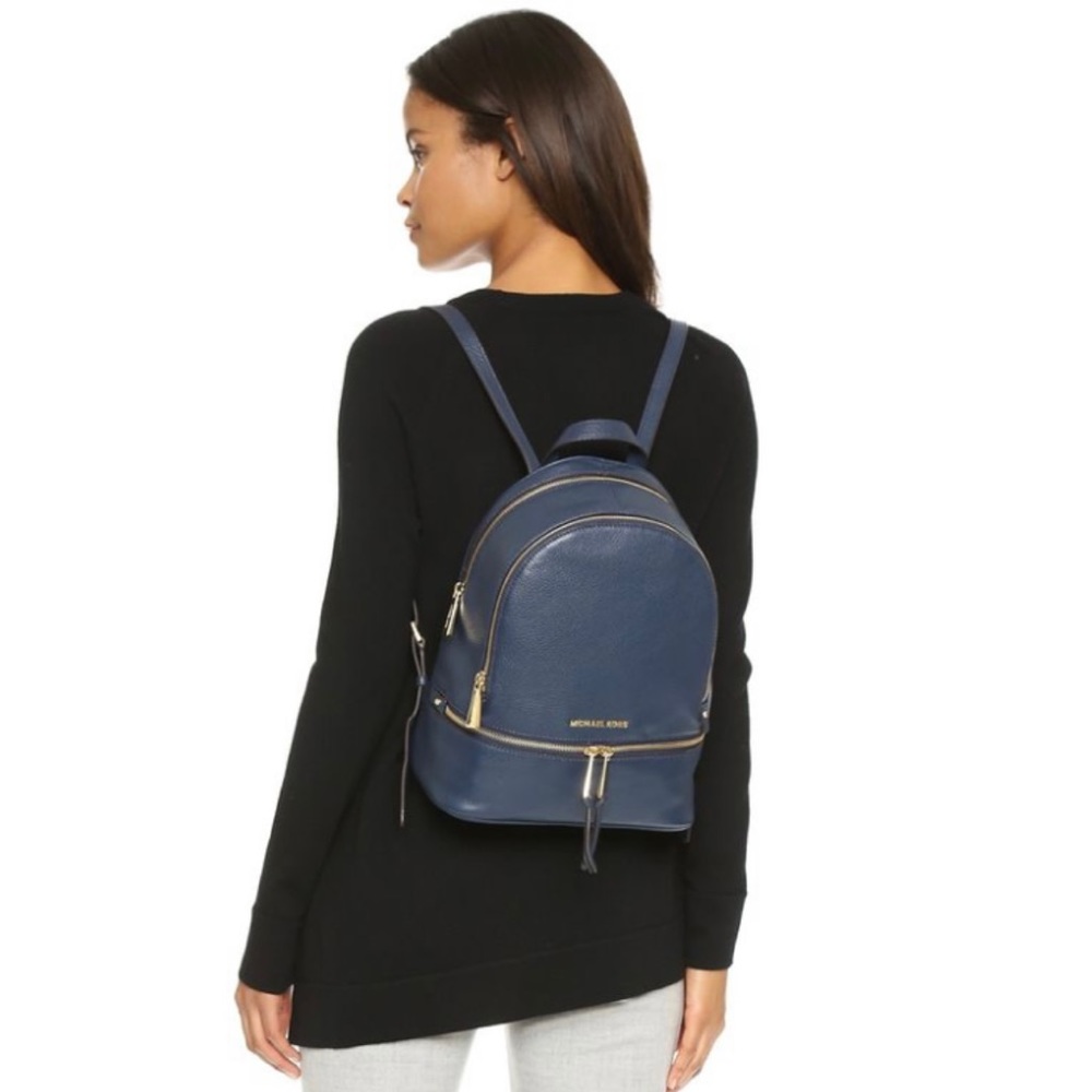 Michael Kors Rhe Navy Medium Backpack